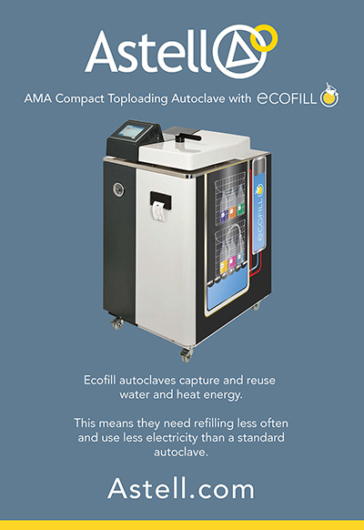 Astell AMA Compact Toploading Autoclave with Ecofill Advert