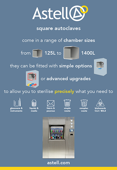 Precise Astell AMA  Toploading Autoclave Advert