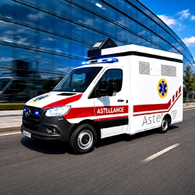 Zdjęcie urządzenia Astellance – będącego połączeniem karetki pogotowia i autoklawu firmy Astell