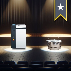 An autoclave and an autoclave load.