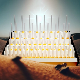 Nelldorn Glassware Dryer in a desert