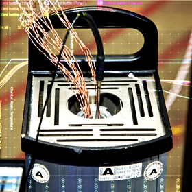 Autoclave Validation Testing Hardware overlaid with graphical validation data