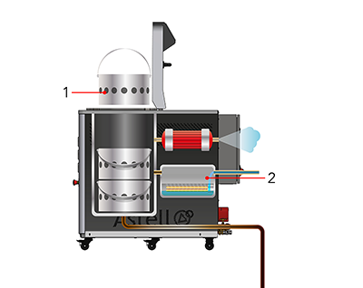 Diagram of Stage 1 - Loading the autoclave