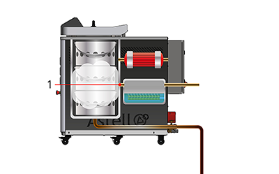 Diagram of Stage 3 - Pressurizing with steam