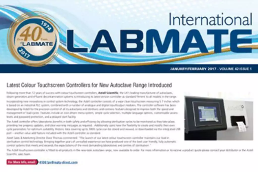 International Labmate majors on Astell PR in February 2017 edition