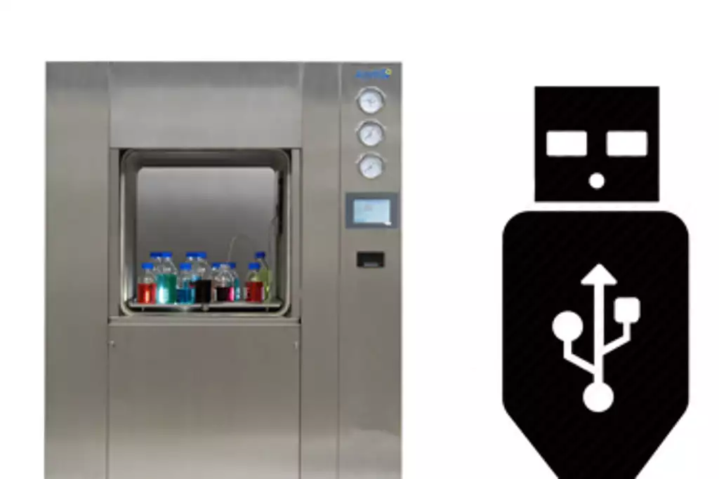 USB data port now standard on all SQUARE range autoclaves