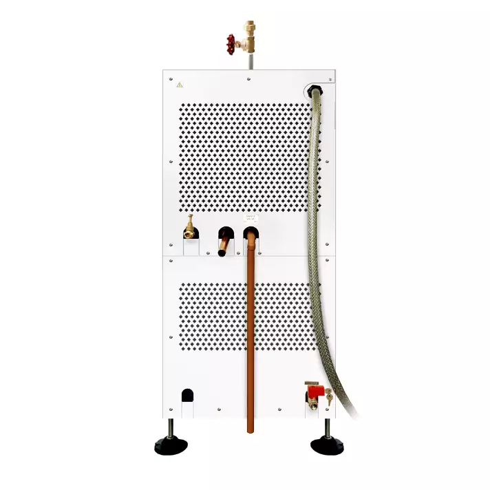 Back view: 24kW-48kW compact steam generator