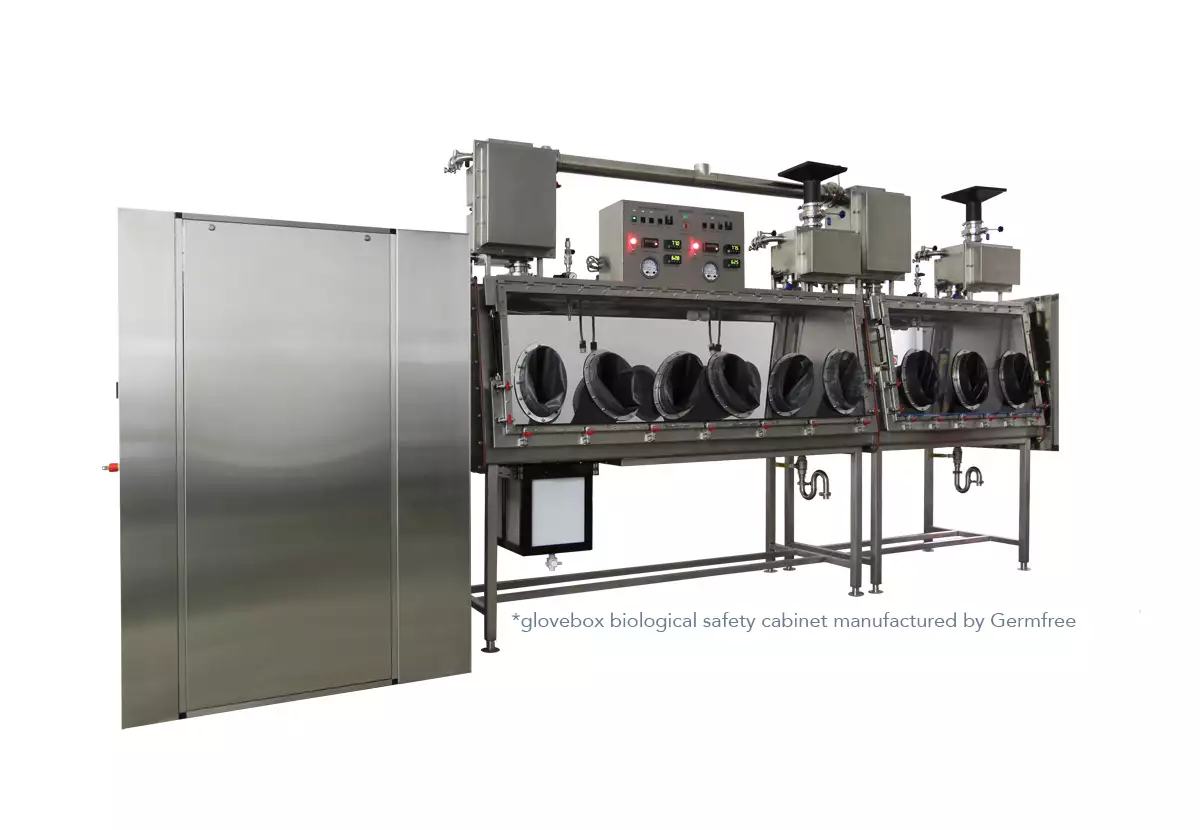 PASS-THROUGH AUTOCLAVE WITH GLOVE BOX