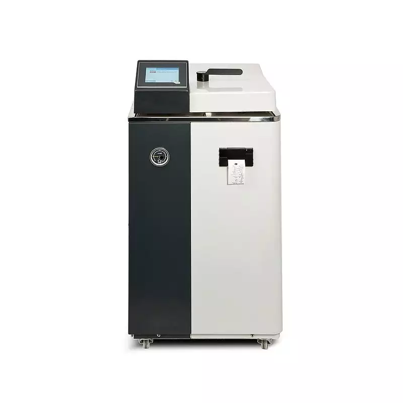 Small top loading autoclave