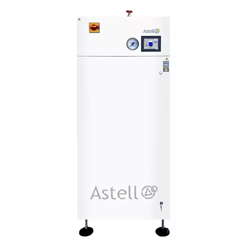 Front view: 72kW steam generator