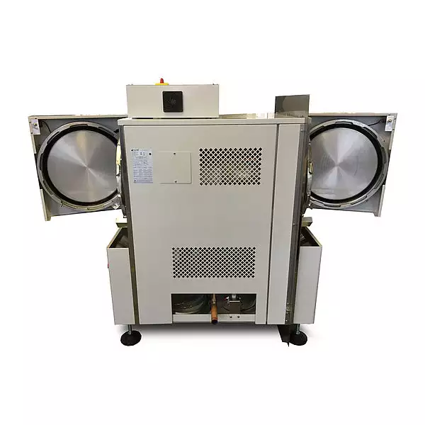 CIRCULAR CHAMBER DOUBLE DOOR AUTOCLAVE