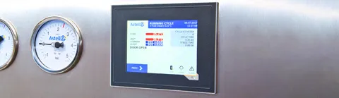 Astell control computer interface on an autoclave system