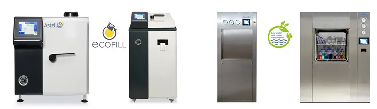 Astell autoclaves with Ecofill features